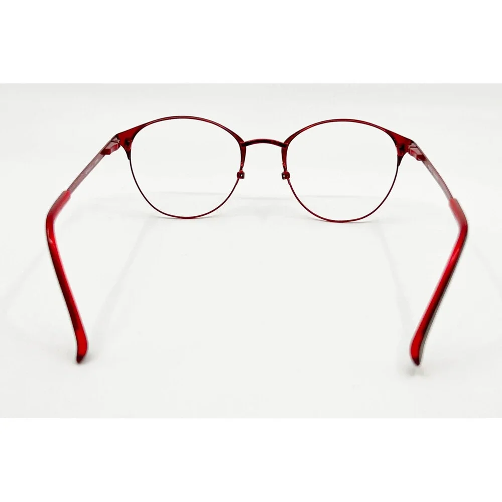 Karen Kane Eyeglasses Womens Black Red Durian Round Full Rim Frames 48-19-135